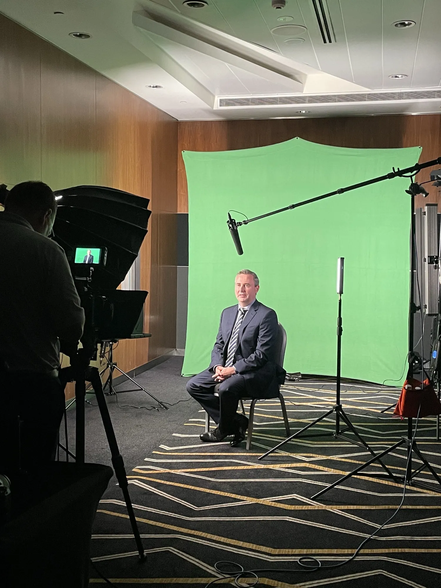 The congress education recording studio at APACRS 2023 in Singapore.
