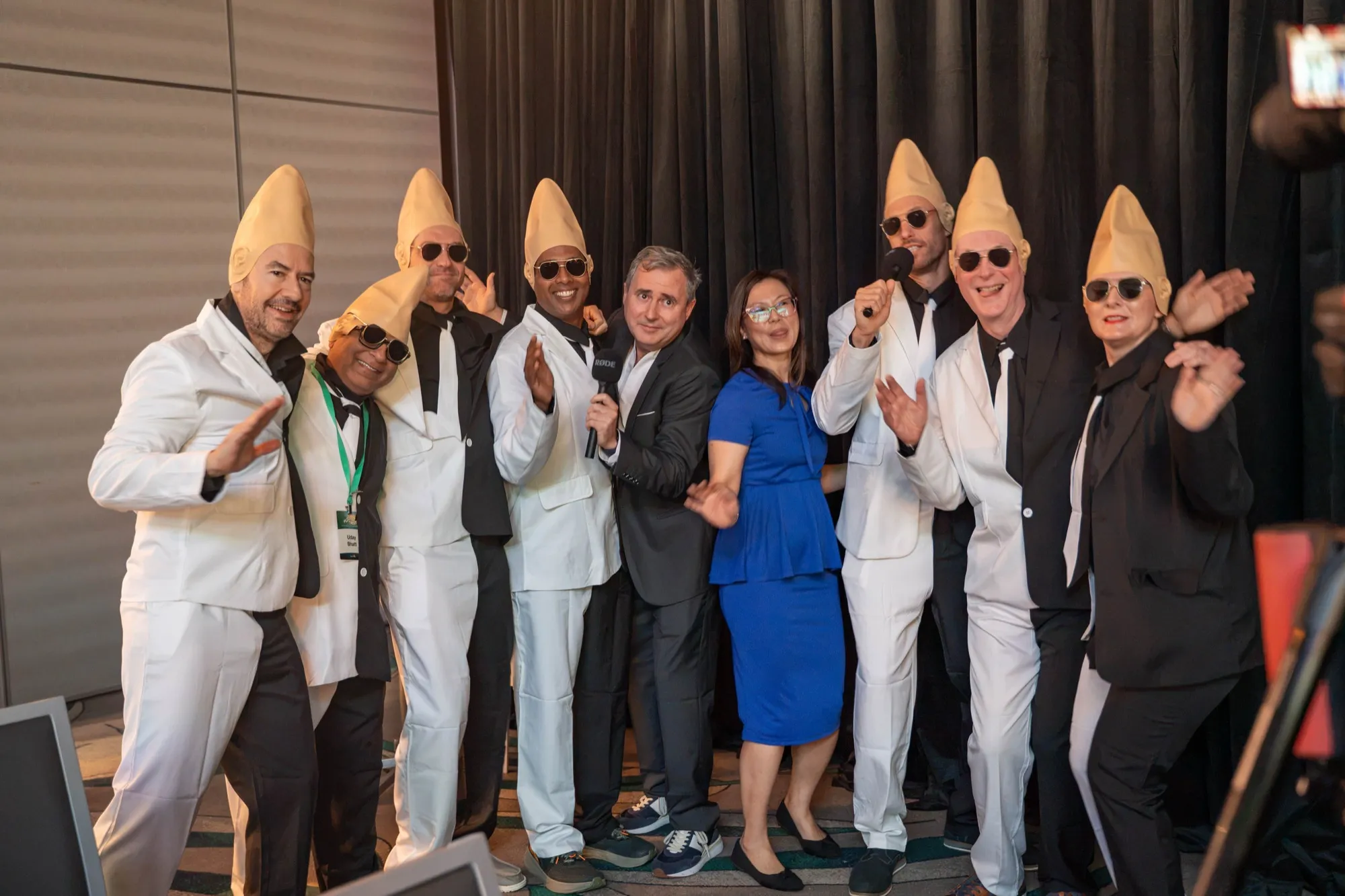 The cornea panel in Coneheads costume during Session Ten at AUSCRS 2026, Sunshine Coast.