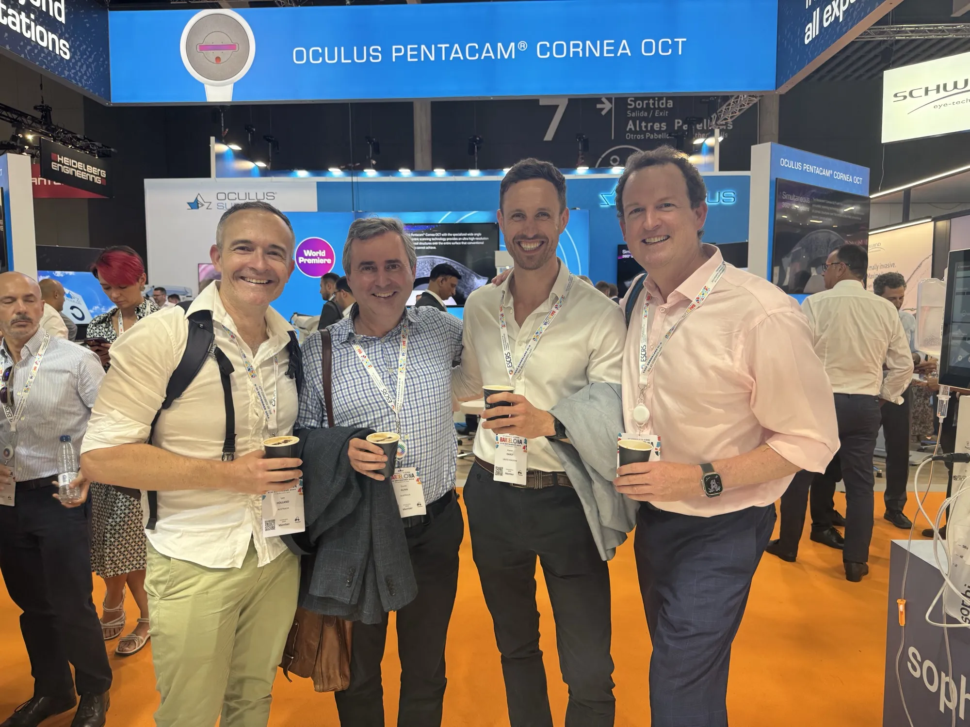 Corneal tomography and anterior segment OCT imaging on display at the ESCRS Barcelona 2024 exhibition.