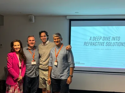 Faculty for the A Deep Dive into Refractive Solutions session at AUSCRS 2025 in Darwin, including Dr David Gunn.