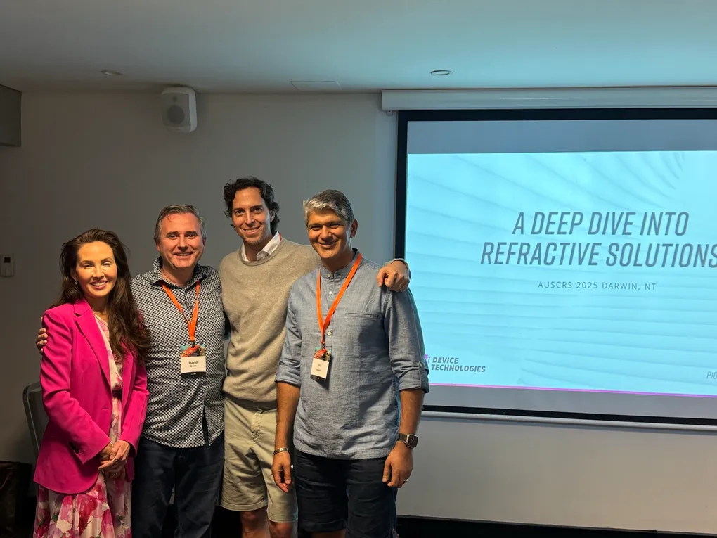 Faculty for the A Deep Dive into Refractive Solutions session at AUSCRS 2025 in Darwin, including Dr David Gunn.