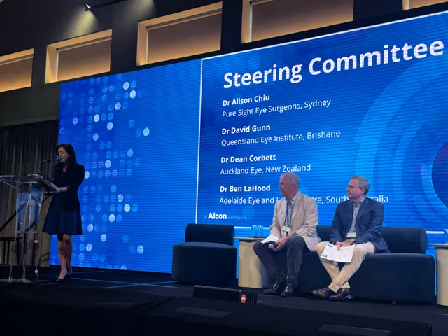 FOCUS 2026 steering committee slide listing Dr Alison Chiu, Dr David Gunn, Dr Dean Corbett and Dr Ben LaHood.